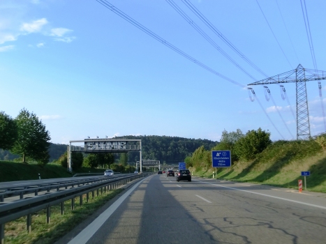 A861 motorway at Rheinfelden-Mitte Exit