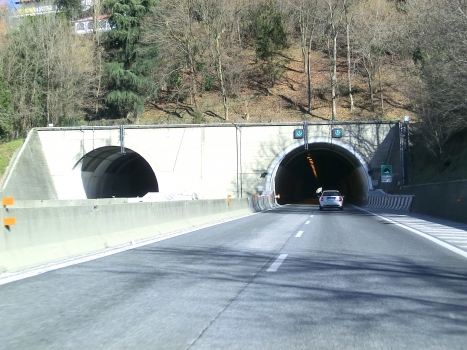 San Fermo Tunnel southern portals