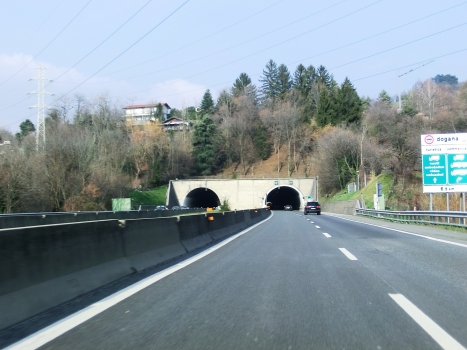 San Fermo Tunnel southern portals