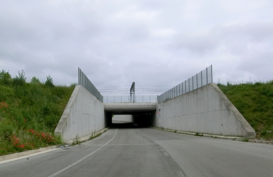 Tunnel sud de la gare d'Afragola