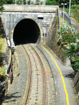 Airole Station (1979) and Airole Tunnel western portal