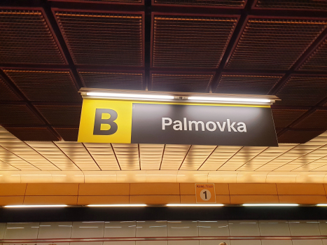 Metrobahnhof Palmovka