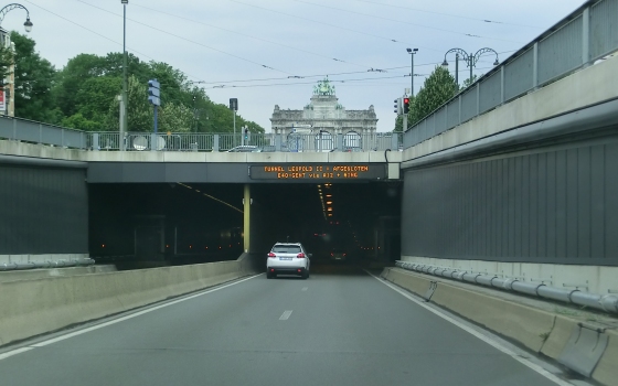 Cinquantenaire Tunnel eastern portal