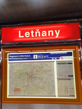 Metrobahnhof Letňany