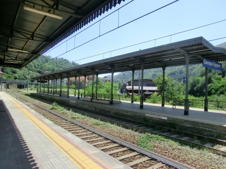 Campo Ligure Station and Turchino Tunnel northern portal