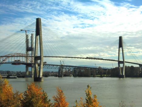 SkyBridge and, successively, Pattullo Bridge CNR Bridge and New Pattullo Bridge