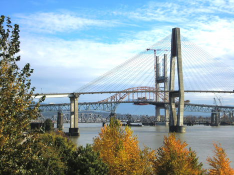 SkyBridge and, successively, Pattullo Bridge CNR Bridge and New Pattullo Bridge