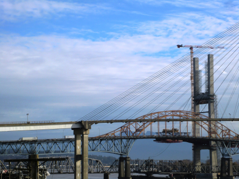 SkyBridge and, successively, Pattullo Bridge CNR Bridge and New Pattullo Bridge