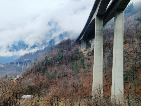 San Pellegrino Viaduct (on the left) and Biaschina Viaduct