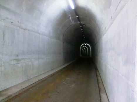 Tunnel an der Talsperre Luzzone