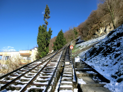 Cassarate-Monte Brè Funicular, Aldesago Utoring Station