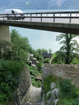 Sulzegg Viaduct and. below, Sulzegg Tunnel northern portal
