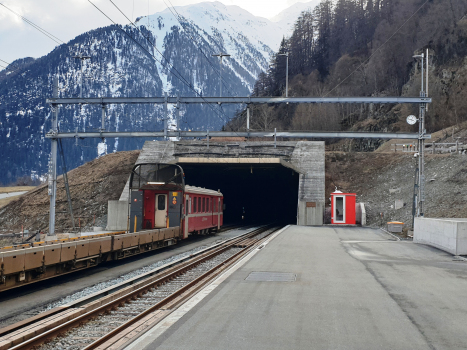 Vereina Tunnel Sagliains side portal