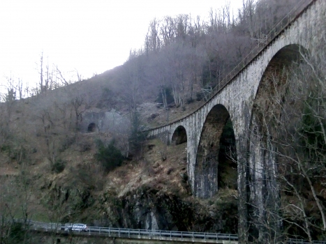 Valle d'Ingustria Tunnel eastern portal and Valle d'Ingustria Bridge