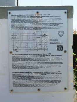 The zero coordinate point of the Swiss National Survey at Ponta do Pargo Lighthouse