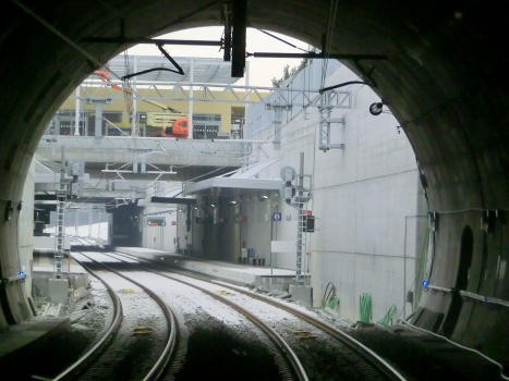 Bevera Tunnel western portal and new Gaggiolo Cantello Station