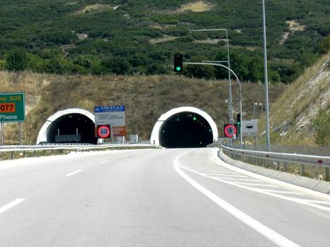 Western portals of Dodoni tunnels