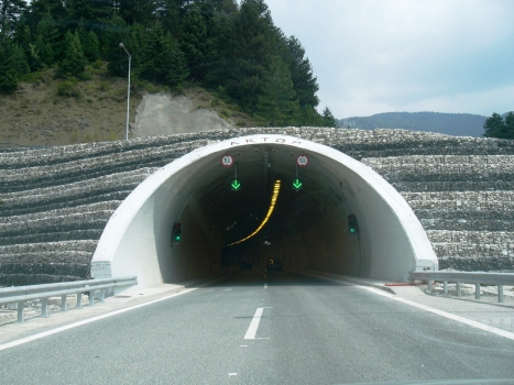 Western portal of Metsovo tunnel