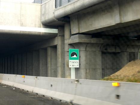 A4 motorway westbound Pregnana tunnel (under TAV line Turin-Milan)