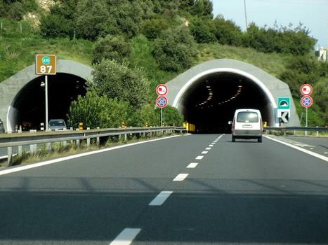 Cipressa Tunnel eastern portals