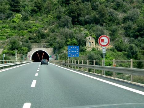 Grimaldi Tunnel eastern portal from Del Passo Viaduct