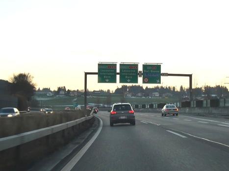 A1 motorway at Schonbuhl connection with A6