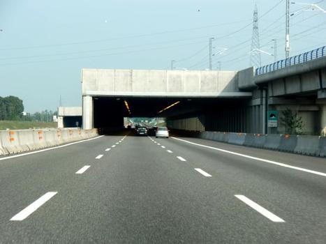 Pregnana Milanese Tunnel western portals