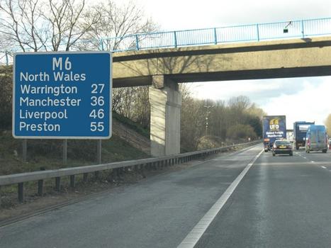 M6 motorway in England