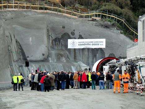 Gran San Bernardo Safety and Service Tunnel: works start event at Bourg St. Pierre
