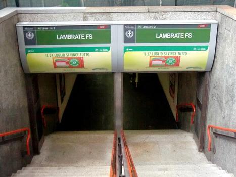 Lambrate FS metro station, access