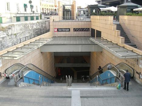 San Giorgio Metro Station, access