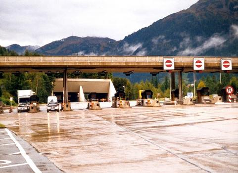 Arlberg tunnel east portal and St.Jakob toll station