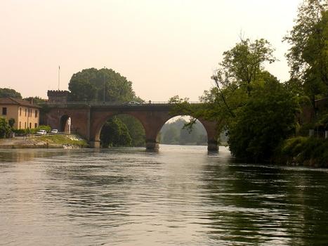 Cassano d'Adda Bridge from Borromeo Island