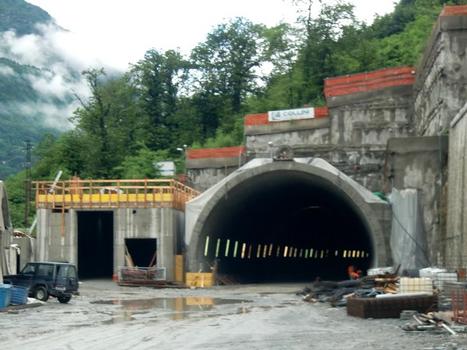 Capo di Ponte Tunnel under construction, southern portal