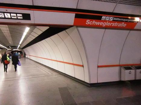 Schweglerstraße Metro Station, platform