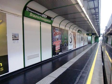 Braunschweiggasse Metro Station, platform