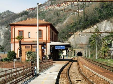 Varenna-Esino-Perledo Station and Morcate Tunnel southern portal