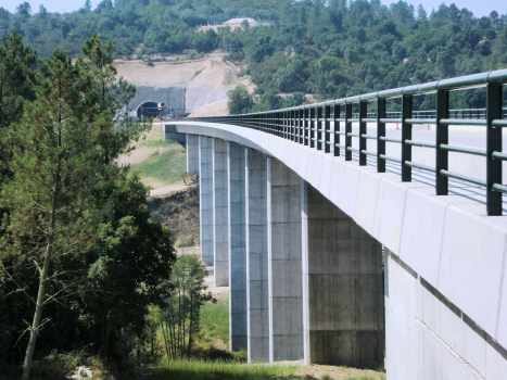 Rio Barbaña Viaduct and Rante Tunnel northern portal