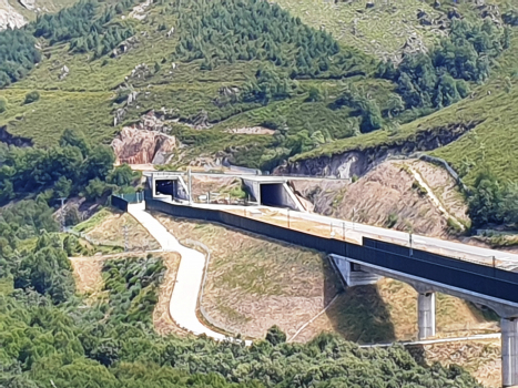 Los Pedregales Viaduct amd Requejo Tunnel western portals