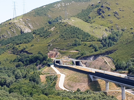 Los Pedregales Viaduct amd Requejo Tunnel western portals