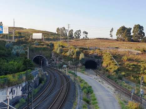 San Cristobal AV Tunnel (on the left) and San Cristobal Tunnel southern portals