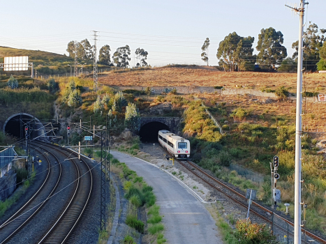 San Cristobal AV Tunnel (on the left) and San Cristobal Tunnel southern portals