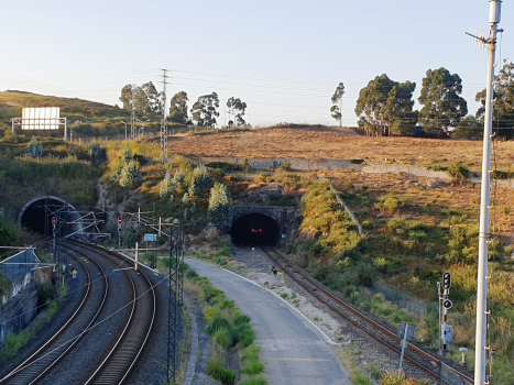 San Cristobal AV Tunnel (on the left) and San Cristobal Tunnel southern portals