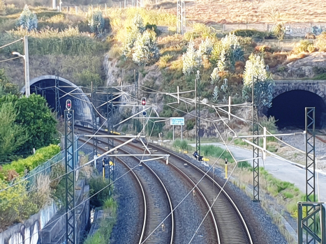 San Cristobal AV Tunnel (on the left) and San Cristobal Tunnel southern portals