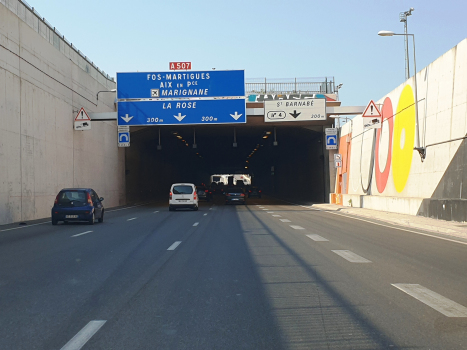La Fourragere Tunnel southern portal