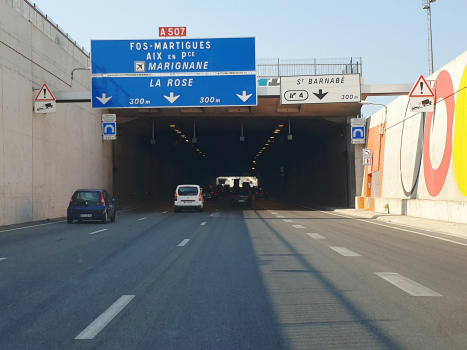 La Fourragere Tunnel southern portal