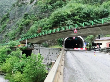 La Mescla Railway and Road Tunnel northern portals