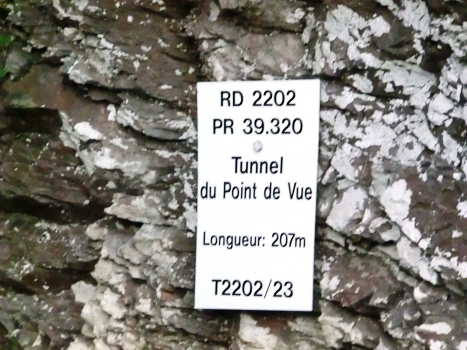 Point de Vue Tunnel southern portal plate