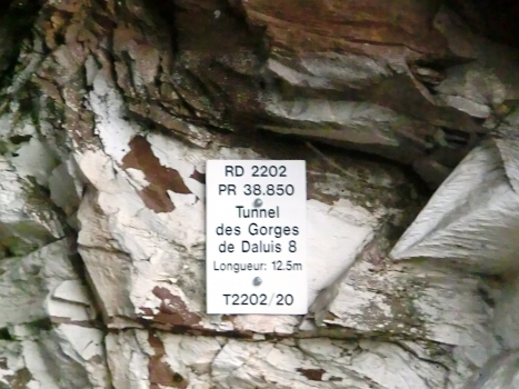 Gorges de Daluis 8 Tunnel northern portal plate