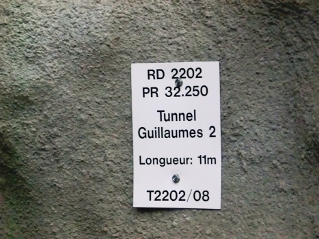 Guillaumes 2 Tunnel southern portal plate